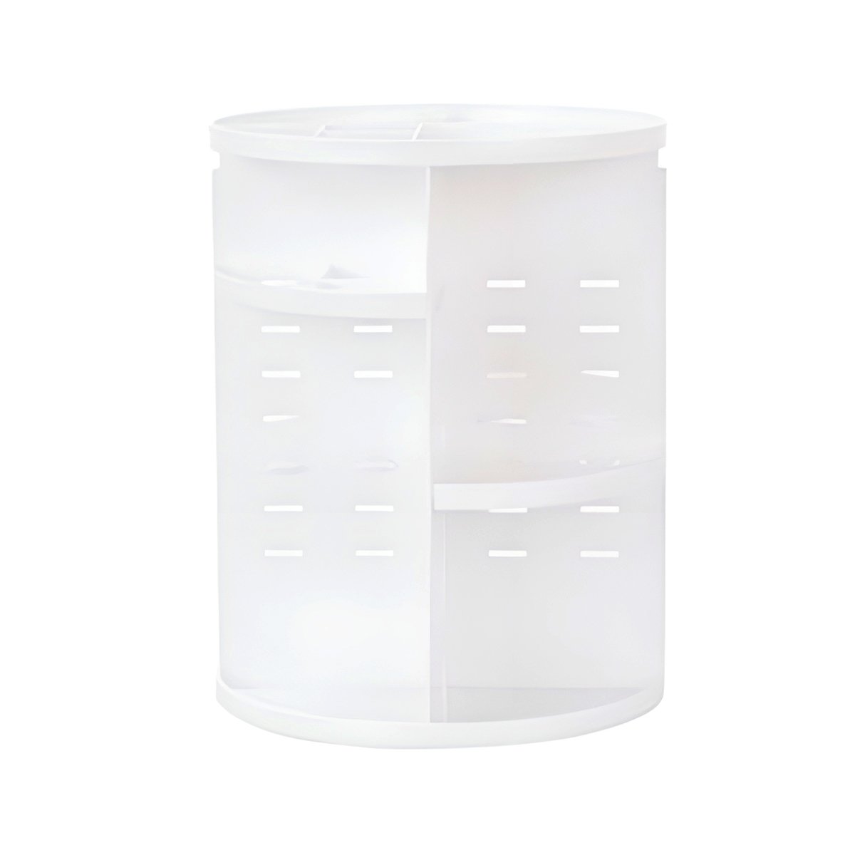 Porta Maquiagem Giratório 360° Ajustável Branco