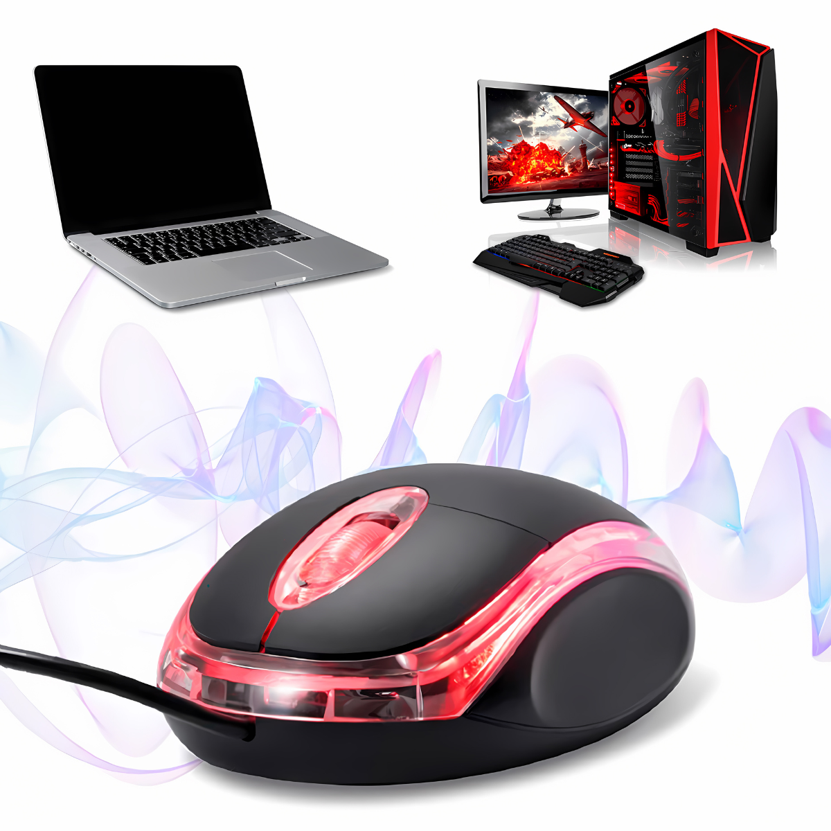 Mini Mouse óptico Com Fio Usb  Notebook Lehmox Ley-28