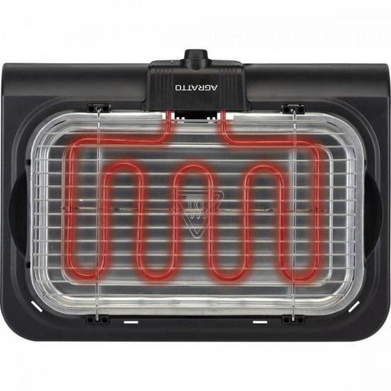 Churrasqueira Elétrica Agratto CH2-02 Mr.Cheff Preta 220v